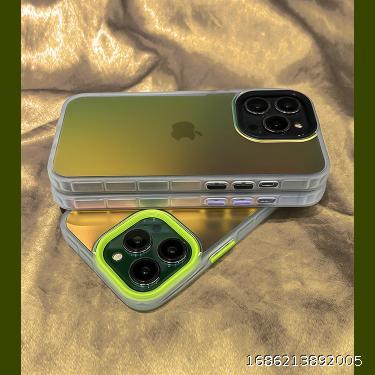 Gradient Colorful Apple 13 Phone Case Silicone iPhone13promax Anti Drop Transparent Case 12 Contrast 11 Men and Women
