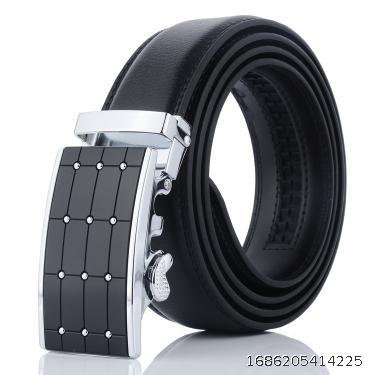 New Network Unmarked Men's Leather Belt Casual Business Men's Cowhide Belt Middle Youth Belt