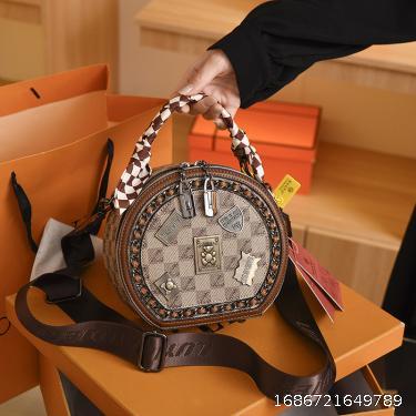 Versatile broadband single shoulder crossbody bag trendy small round bag
