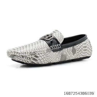 White Net Red Bean Shoes Men's Genuine Leather  Fashion Men's Shoes Breathable Men's Casual Leather Shoes