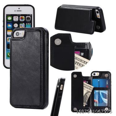 Apple Phone Case Leather Case Flip Card Apple 7/8Plus Full Package Apple 12ProMax Anti Drop Case