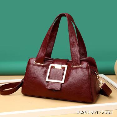 Versatile, large capacity, multi-layer shoulder bag, genuine leather texture handbag, crossbody bag for women