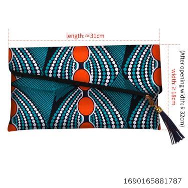 Women's African Print Clutch Bag African Cerecloth Style Flap Clutch Bag African Women's Bag