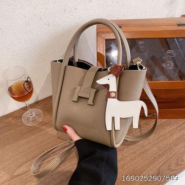 New minimalist fashion retro handbag niche design bucket bag bags