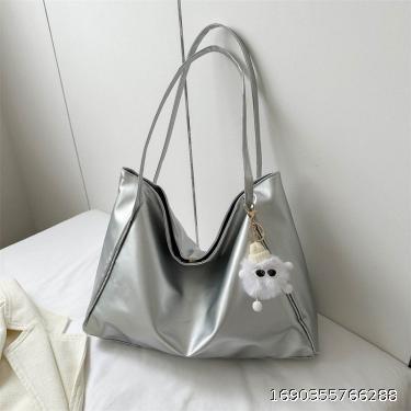 Large Capacity Women's Bag Summer Versatile Casual One Shoulder Shopping Bag Commuter Tote Bag