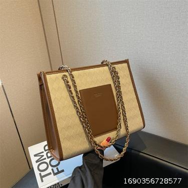 Tote Bag Contrast Shoulder Bag Personalized INS Underarm Bag