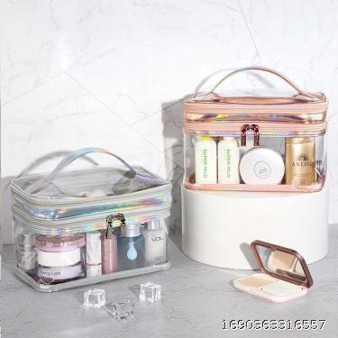 Transparent, minimalist, waterproof, large capacity wash bag, fitness shower bag, ins, wind net red, super hot, portable makeup bag