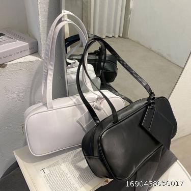 Large Capacity Underarm Bag Women's Soft Leather Bag Retro Handheld Shoulder Bag