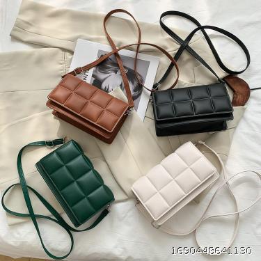 Simple New Women's Bag Street One Shoulder Underarm Bag Oblique Cross Small Square Bag