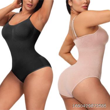 Women's Body Shaping One piece Underwear Europe and America Abdomen Closing and Hip Lifting Sling Chest Support Body Shaping Briefs