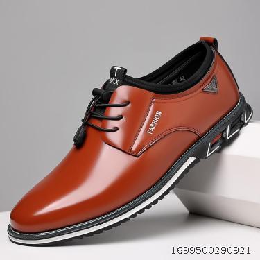 Foreign trade men's shoes, large size, cross-border men's casual leather shoes, British lace up, business dress leather shoes, long-term supply for men
