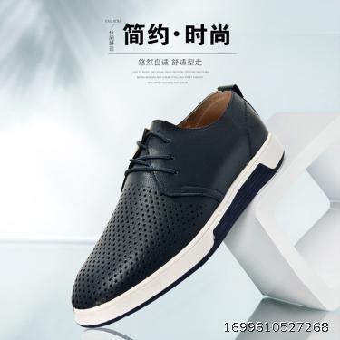 European and American New Manufacturers' Men's Casual British Style Business Men's Shoes Hollow out Leather Shoes Men's Large Foreign Trade Size 48