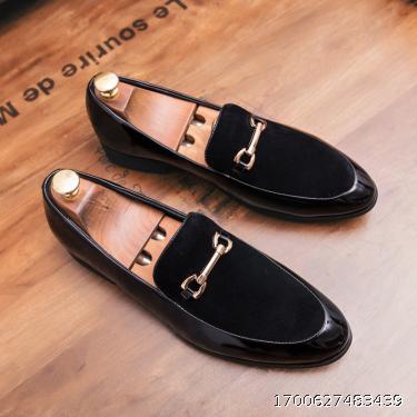 Little leather shoes, men's British style hairstylist, men's shoes, fashion trend, pointed leather shoes, men's new style