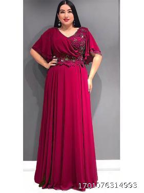 Muslim women's chiffon long skirt