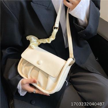 Super Fire Folded Bag Women's Autumn Trendy and Versatile Chain Crossbody Fashion One Shoulder Underarm Small Square Bag