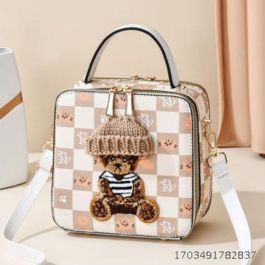 Autumn/Winter Personalized Square Bag Square Small Square Bag Handheld Square Women's Bag Handwoven Bag