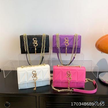 Summer Casual Solid Color Shoulder Bag Casual Handbag New Fashionable and Simple Crossbody Small Square Bag