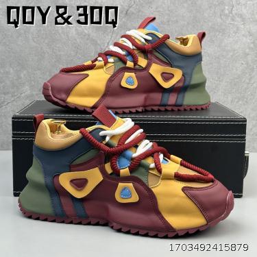 Bag sole dad shoes, color matching personalized casual sports shoes, men's inner height increasing shoes