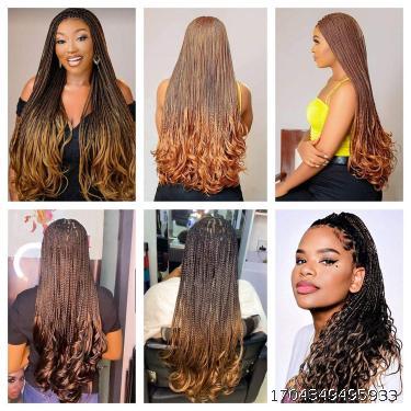 Loose Wave Spiral Curl Braid Synthetic Hair Crochet Braiding