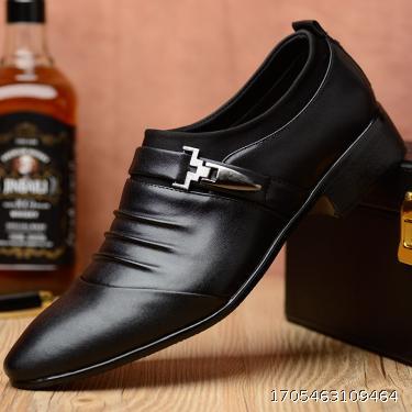Casual shoes, men's foot covers, business dress leather shoes, oversized plush men's shoes