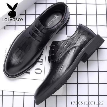 Leather Shoes Men's Genuine Leather Business Dress Large Size Men's Shoes Summer Breathable Casual Soft Sole Pointed British Bride Wedding Shoes