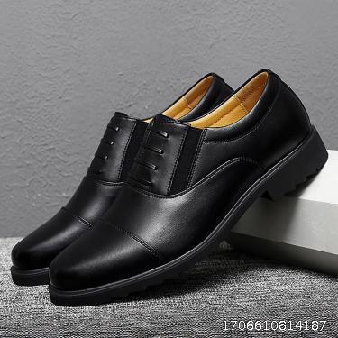 2023 New Leather Shoes Men's Three Joint Autumn Fashion Trend Formal Business Men's Shoes British Style Pointed Men's Leather Shoes