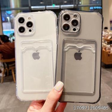 Suitable for iPhone card insertion phone case, four corner anti drop card bag, phone case