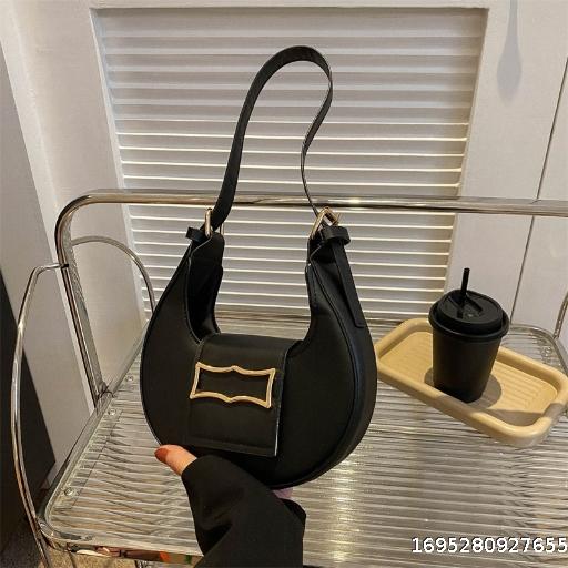 Summer Minimalist New Moon Handheld Women's Bag Underarm Fashion One Shoulder Dumpling Bun
