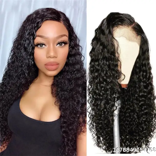 【Brazilian hair wig 12A】Ulike 4x4 Lace Closure Water Wave Wigs Swiss Lace Human Hair Wig With No Glue