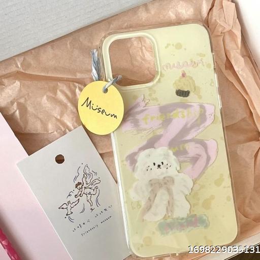 Cotton Candy Dog Apple 15 Phone Case iPhone14promax Soft 13 Anti drop 12 Cute XL