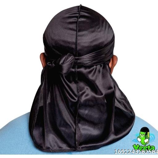 durag Baotou West Coast Hip Hop Headband Black Personality Street Gangster Rap Street Dance Headband