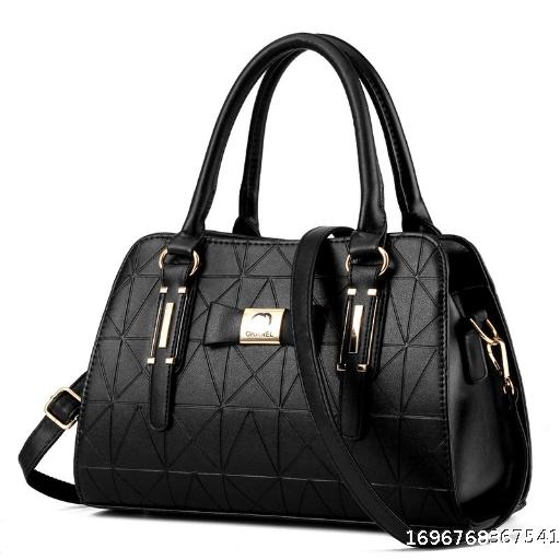 Bowknot Women's Bag Fashion Embossed Handheld Large Bag Shoulder Bag