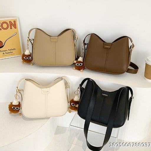 High quality shoulder bag, niche design, crossbody bucket bag