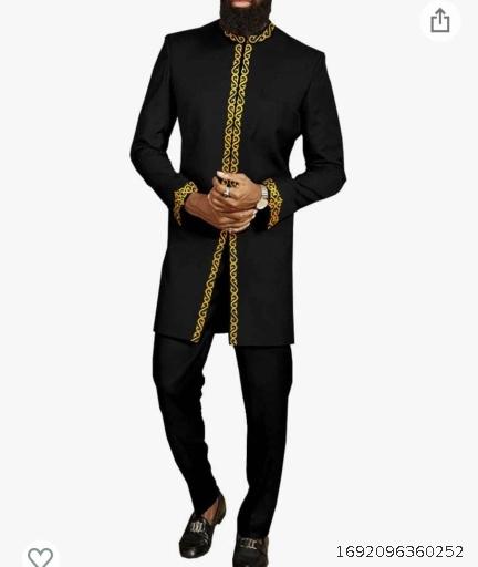 Ethnic style 2-piece men's new set