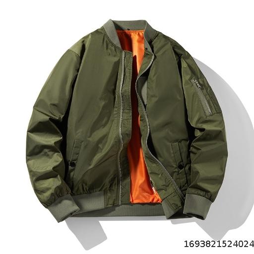 Men's casual jacket New male version flying baseball jacket support embossed embroidery solid color men's hooded jacket