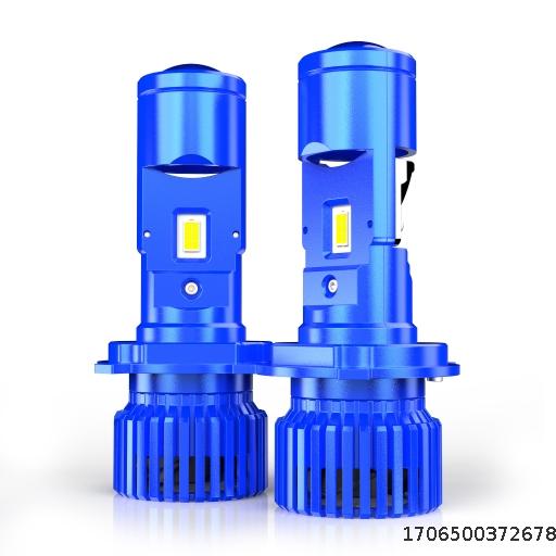 LED Dual Lens H4 Lamp 80V Car Headlight Bulb