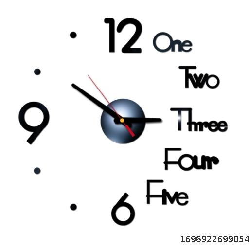 3D wall clock Simple and Creative Acrylic Wall Clock Living Room Silent Decoration DIY Clock