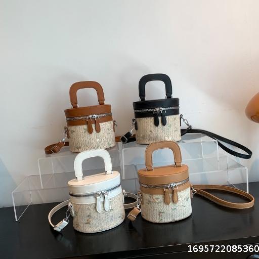 Splice Bag Women's Bag Summer Contrast Crossbody Bag Texture Handbag