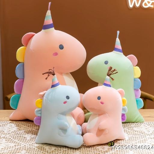 Candy Dinosaur Doll Plush Toy Dinosaur Doll Throw Pillow Birthday Gift Doll