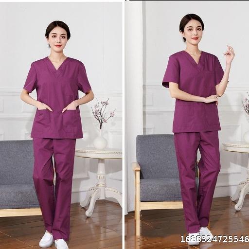 Handwashing clothes surgical gowns women's short sleeved sets, medical clothing, beauty salon work clothes surgical gowns surgical procedures