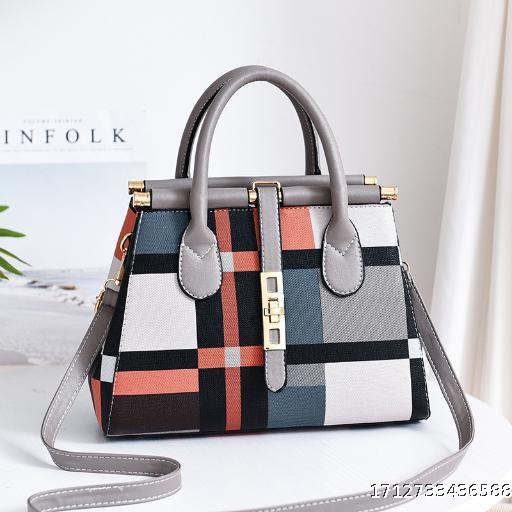 Elegant and fashionable splicing of large bags, trendy women's handbags, single shoulder