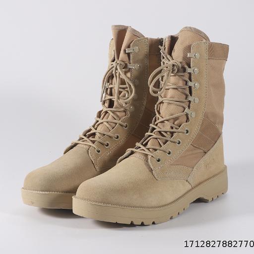 Spring and Autumn Outdoor Sports Combat Boots Lightweight, Waterproof, Anti slip, and Wear resistant Desert Boots Hiking and Climbing High Top Tactical Shoes