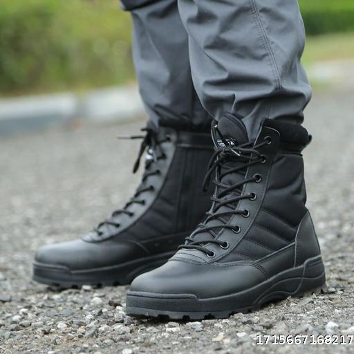 Spring Autumn and Winter Mountaineering Shoes, Men's High Top Anti slip and Breathable Outdoor Desert Hiking Shoes, Women's Mountaineering Shoes Tactical Boots