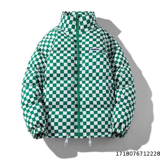 Winter Trendy Brand Cotton Coat Men's Cotton Coat Trendy Coat Fashion Casual Cotton Coat Men's One Piece Hair Replacement