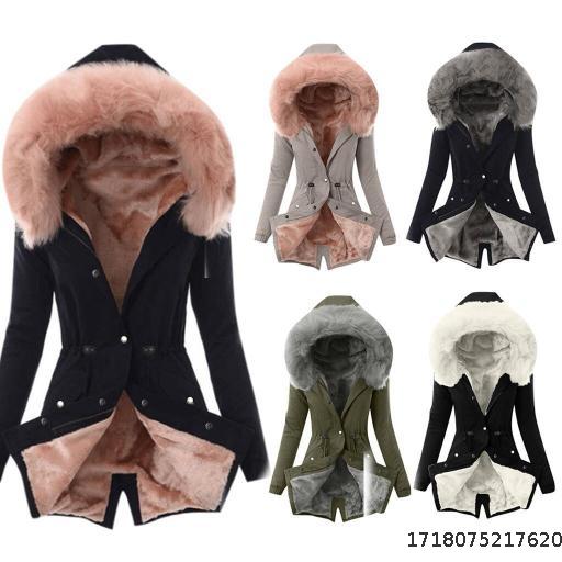 Amazon Wish New Product Size 6, 7 Colors Hot Selling Women's Plush Neck Drawstring Solid Color Casual Warm Cotton Shirt