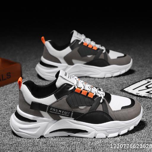 Spring and Autumn New Sports Shoes Fashion Casual Shoes Thick soled Dad Shoes Breathable and Versatile Mesh Running Shoes