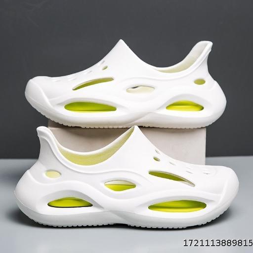 EVA Cave Shoes Men's Summer Anti slip and Odorous Driving Outdoor Beach Stepping on Shit Feel Slippers Men's Outerwear