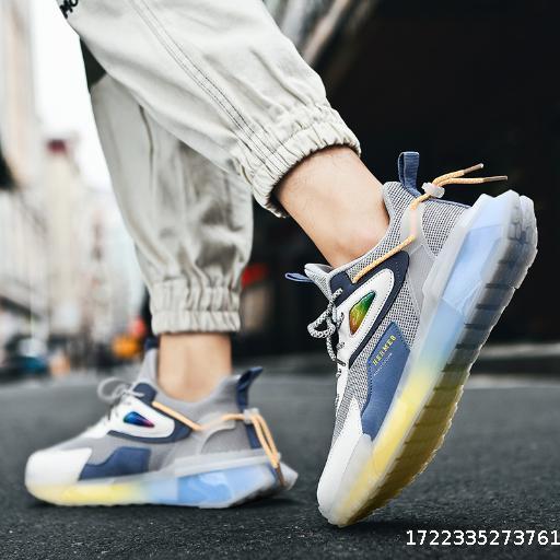 New casual shoes for men, fashionable and trendy shoes for men, men's lace up running single shoes, outdoor sports shoes for men
