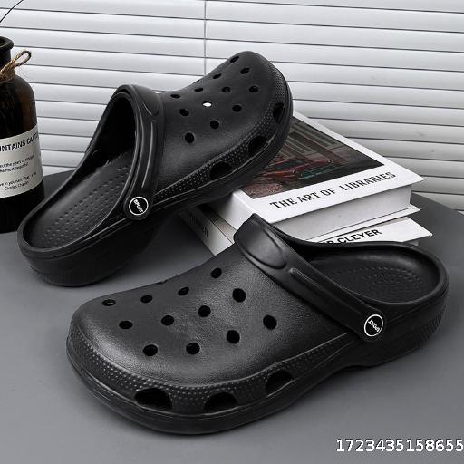 Cave Shoes Men's Cool Drags Summer New Collection Solid Color Sandals Couple Baotou Beach Shoes
