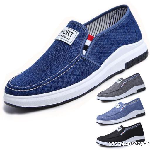 New Cloth Shoes Men's Cowboy Canvas Shoes Men's Shoes Anti slip and Wear resistant Casual Shoes Board Shoes